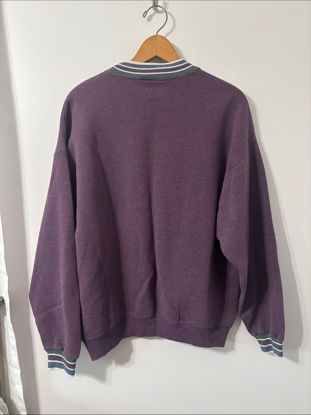 Vintage Half Moon Beach Club Purple Crewneck Sweatshirt - Picture 4 of 4